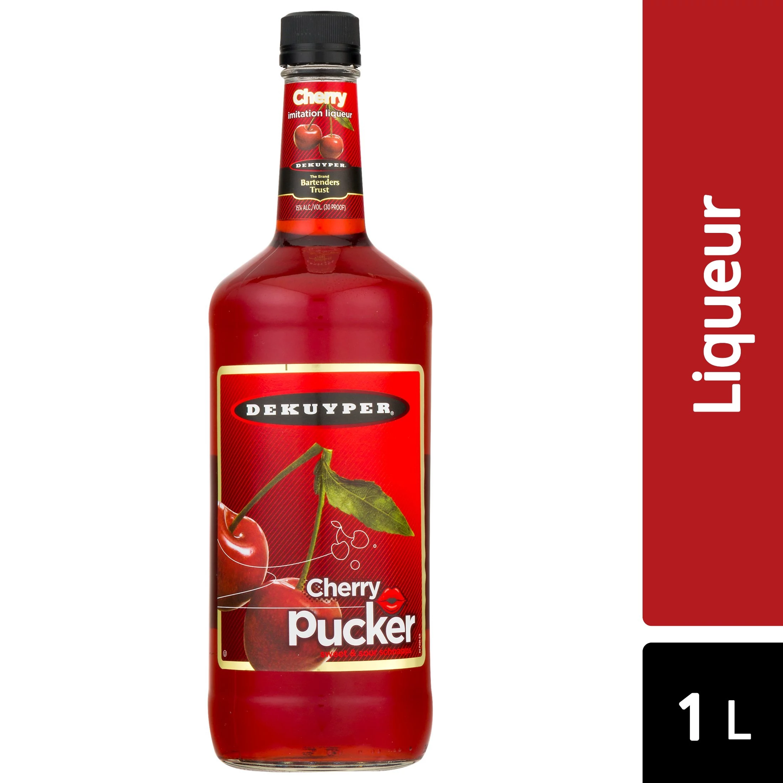 DeKuyper Pucker Cherry Schnapps Liqueur 1 L | Giant Eagle