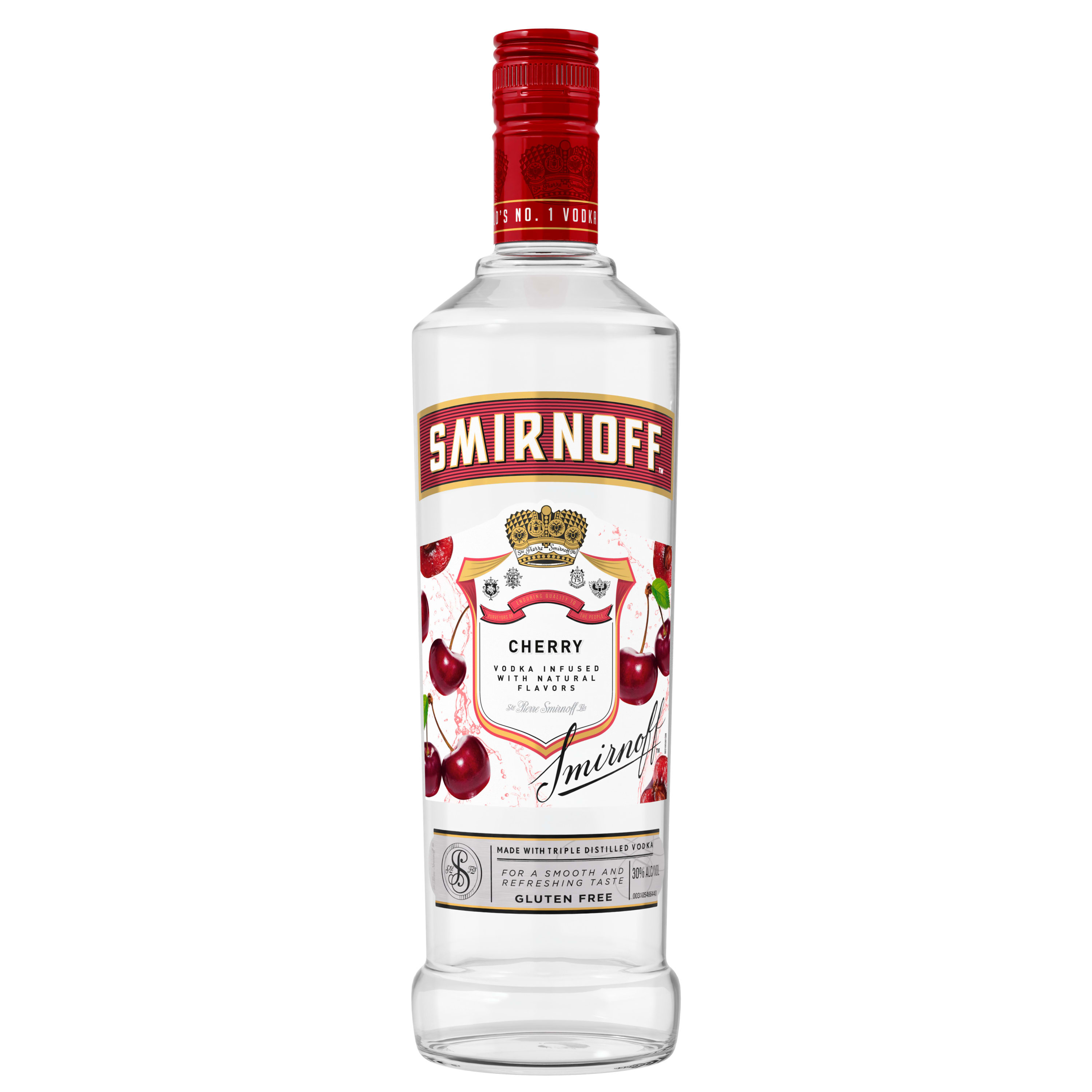 Smirnoff Cherry (Vodka Infused With Natural Flavors), 750 mL