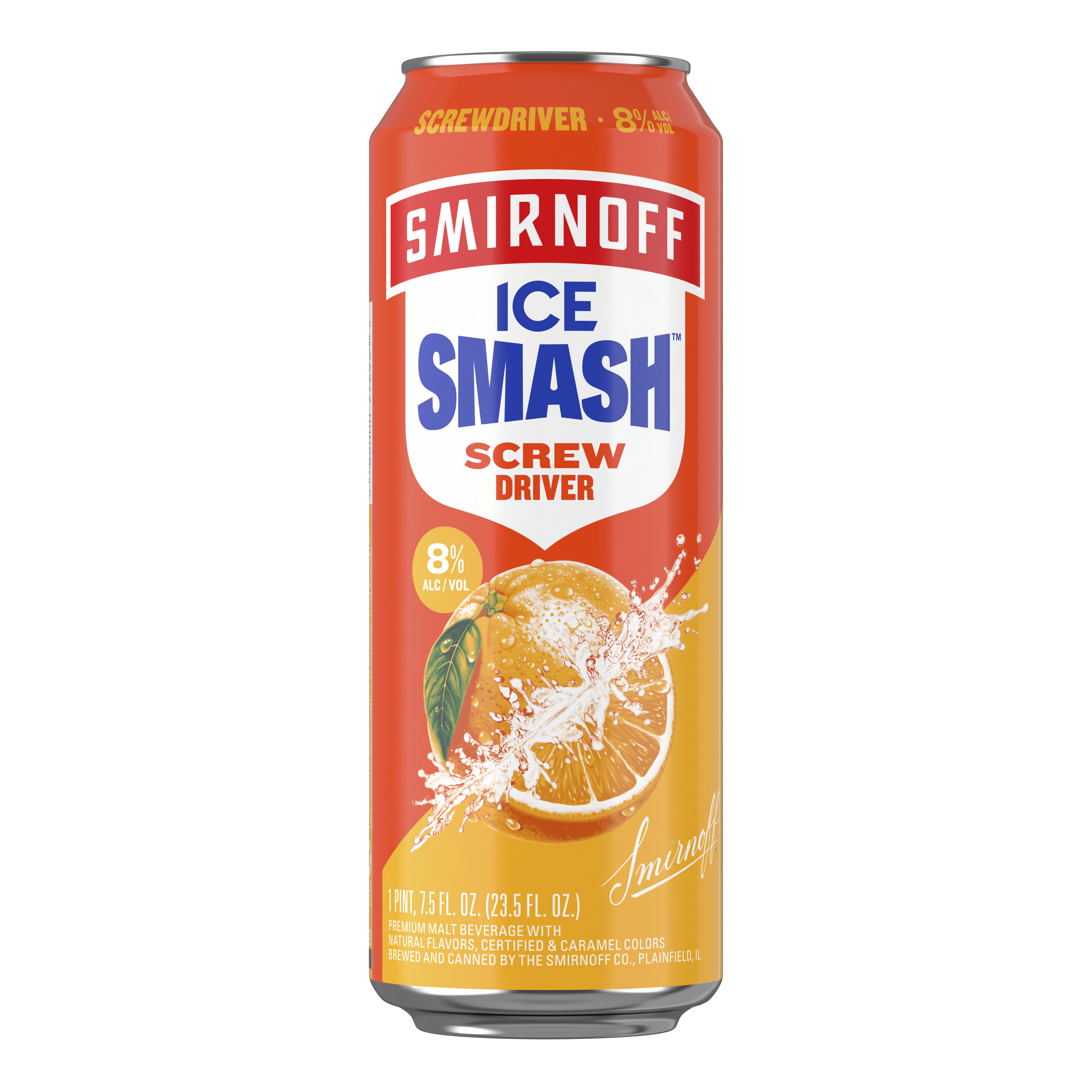 Smirnoff Ice Smash Screwdriver, Single Serve Can, 23.5 fl oz, 8