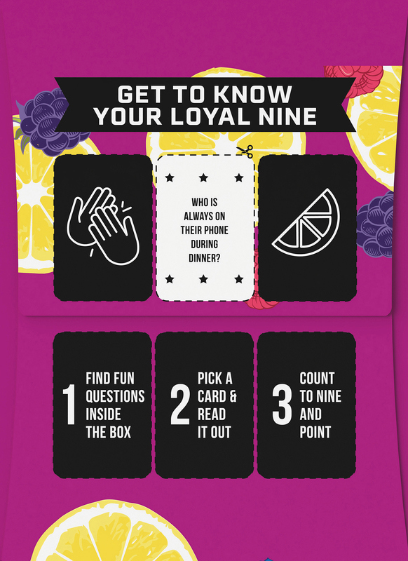 Loyal 9 Mixed Berry Lemonade Vodka Cocktail, 4-PACK (4 x 12 fl oz