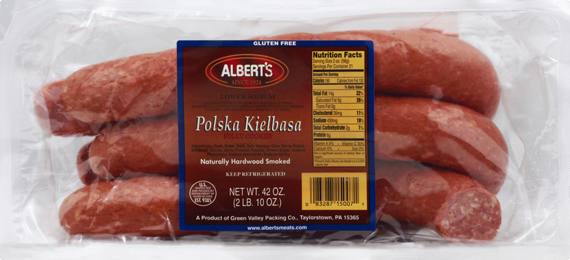 Albert's Polska Kielbasa, Lower Sodium | Giant Eagle | Because It