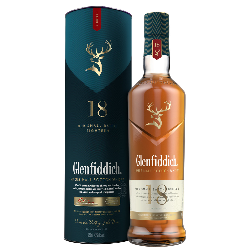 未開封Glenfiddich Excellence 18 Years 750ml Glenfiddich 18 Years Old Excellence 43% NV