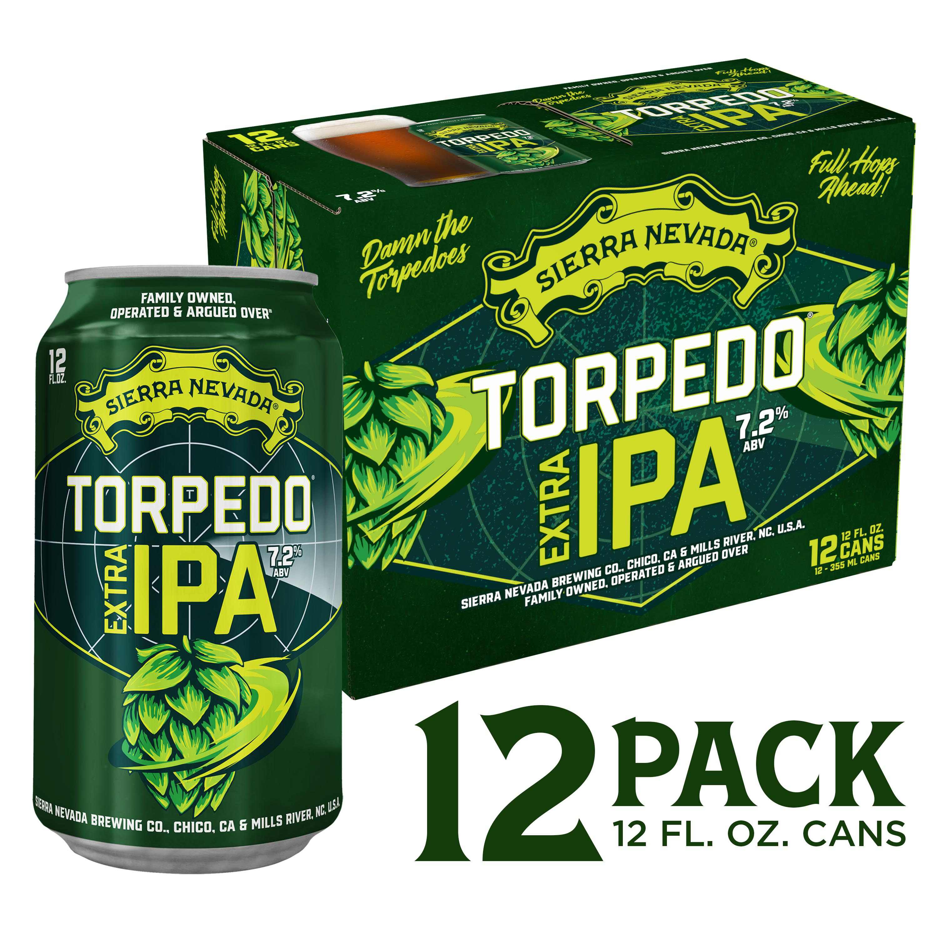 Sierra Nevada Torpedo Extra IPA Craft Beer 12 Pack (12oz Cans