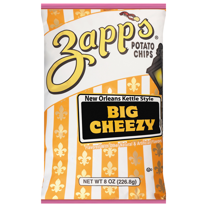 グリーンベリー ウッズ Big Money Item ビートルズ 遺伝子 ポップ Zapp's New Orleans Kettle Style Big Cheezy Potato Chips | Giant