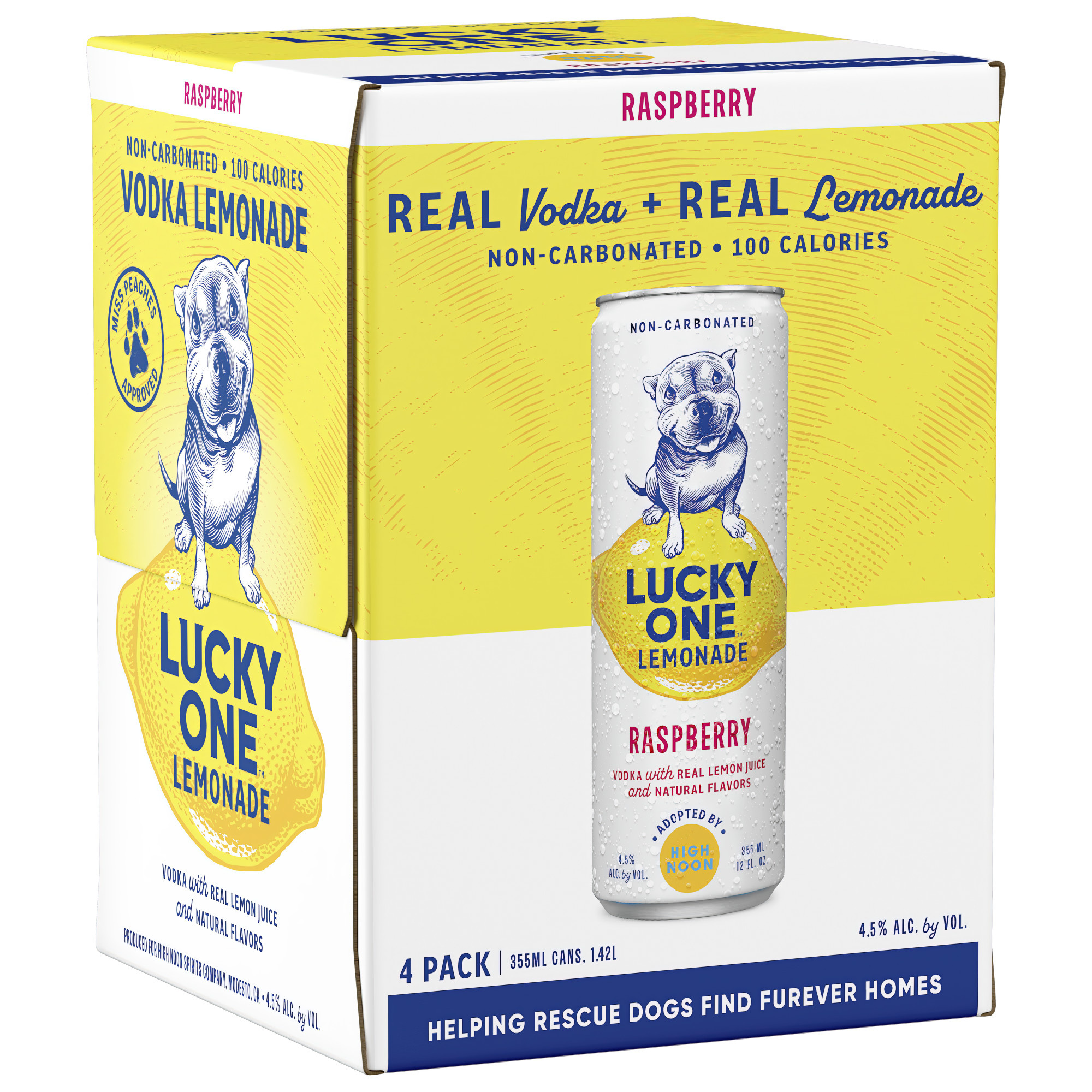 Lucky One Vodka Lemonade Raspberry 4 Pack 355ml Cans | Giant Eagle