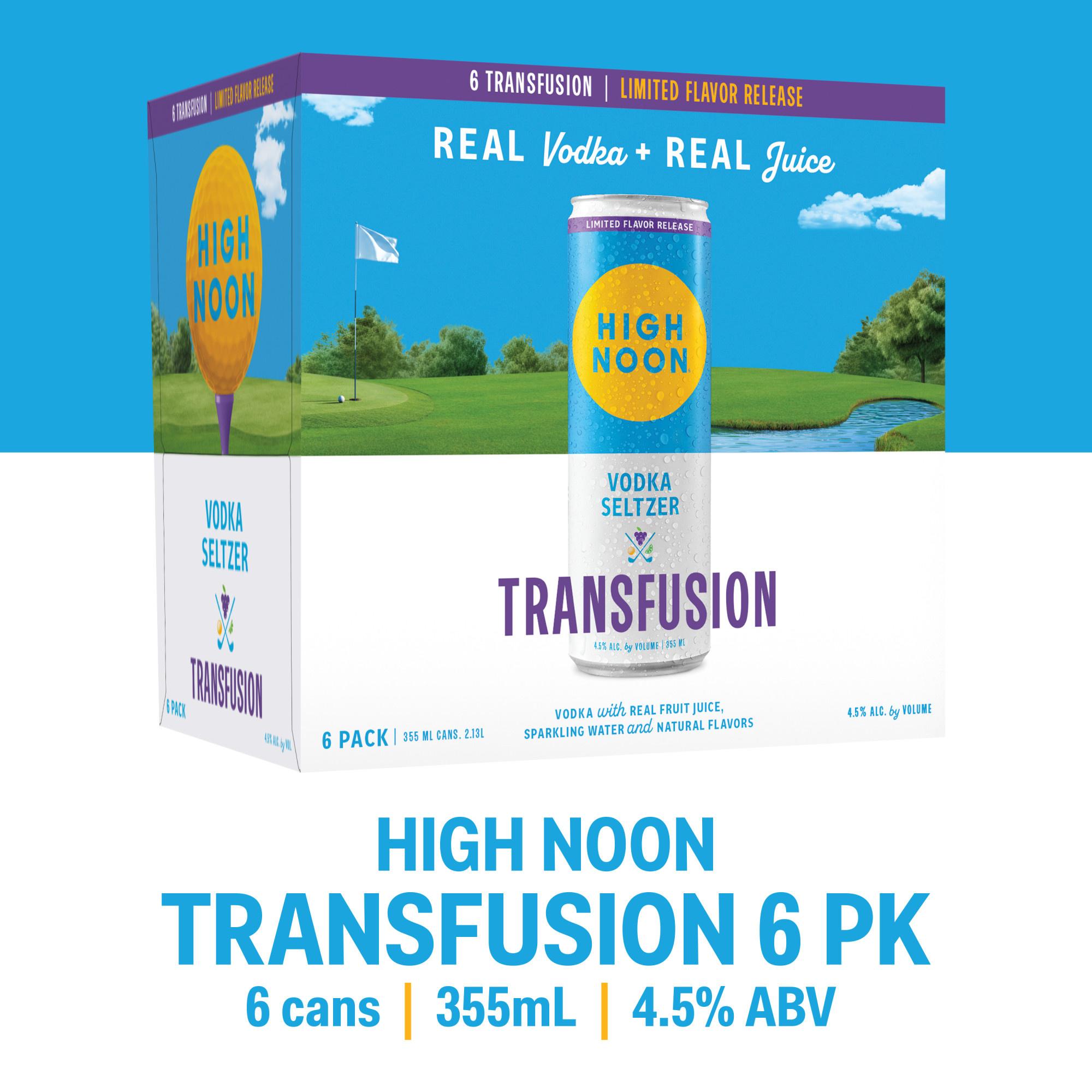 High Noon Vodka Seltzer Transfusion 6 pack | Giant Eagle | Because It  Matters | Grocery Store & Pharmacy