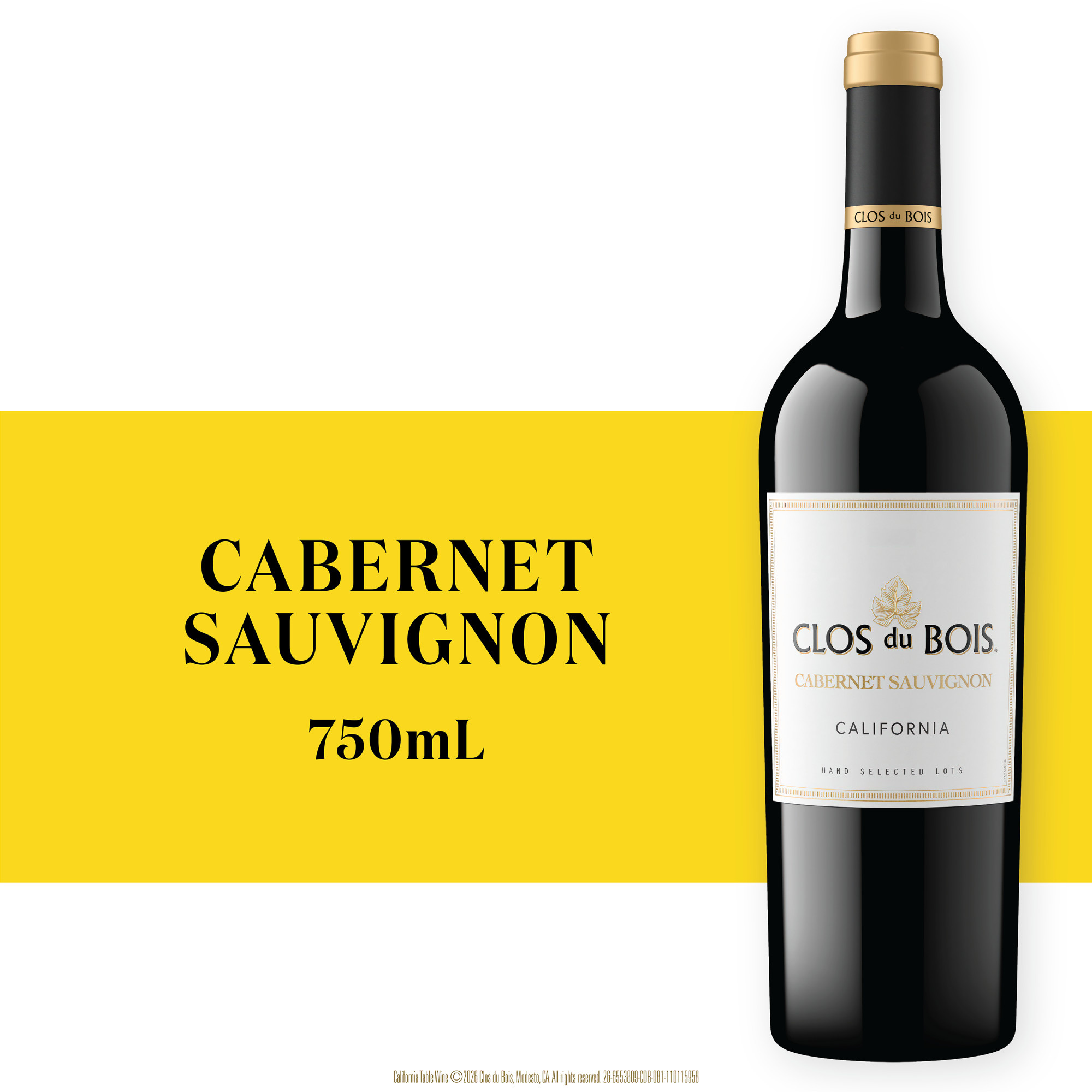 Clos du Bois Cabernet Sauvignon Red Wine 750ml Wine Bottle | Giant