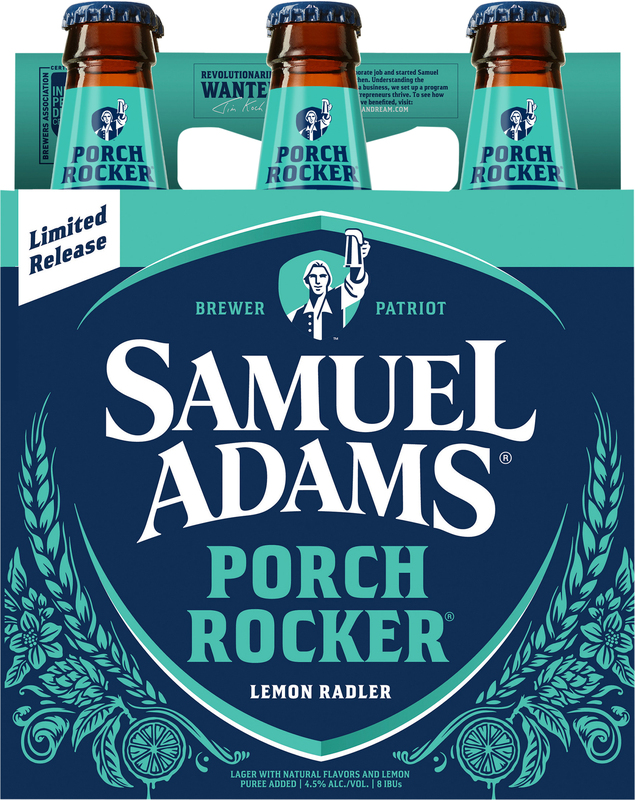 Samuel Adams Porch Rocker Lemon Radler Seasonal Beer (12 fl. oz