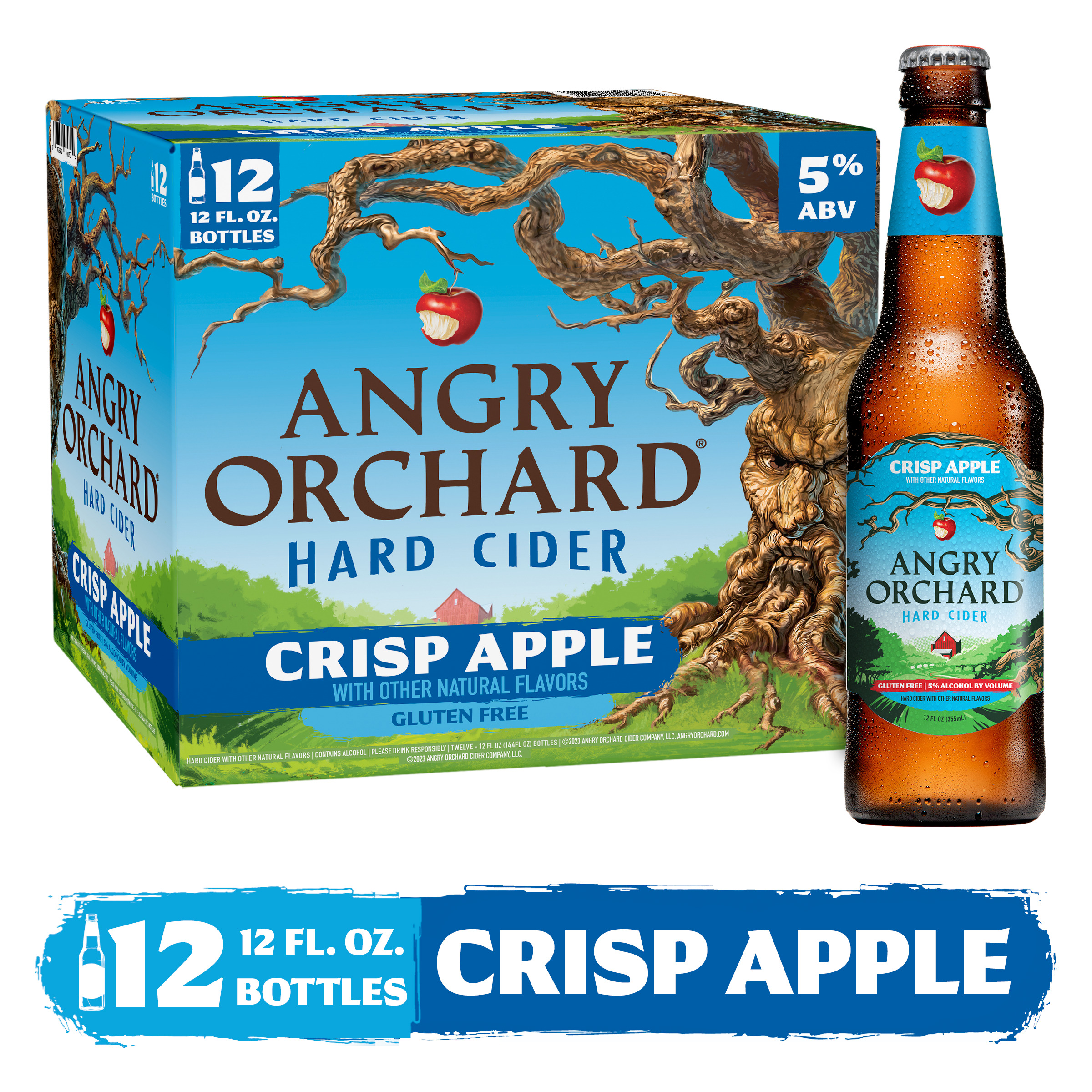 Angry Orchard Crisp Apple Hard Cider, Spiked (12 fl. oz