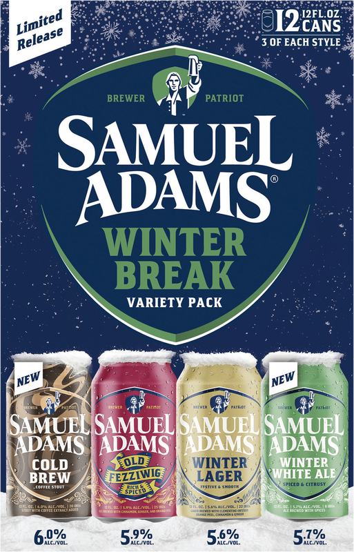 Samuel Adams Winter Break Seasonal Variety Pack (12 fl. oz. Can