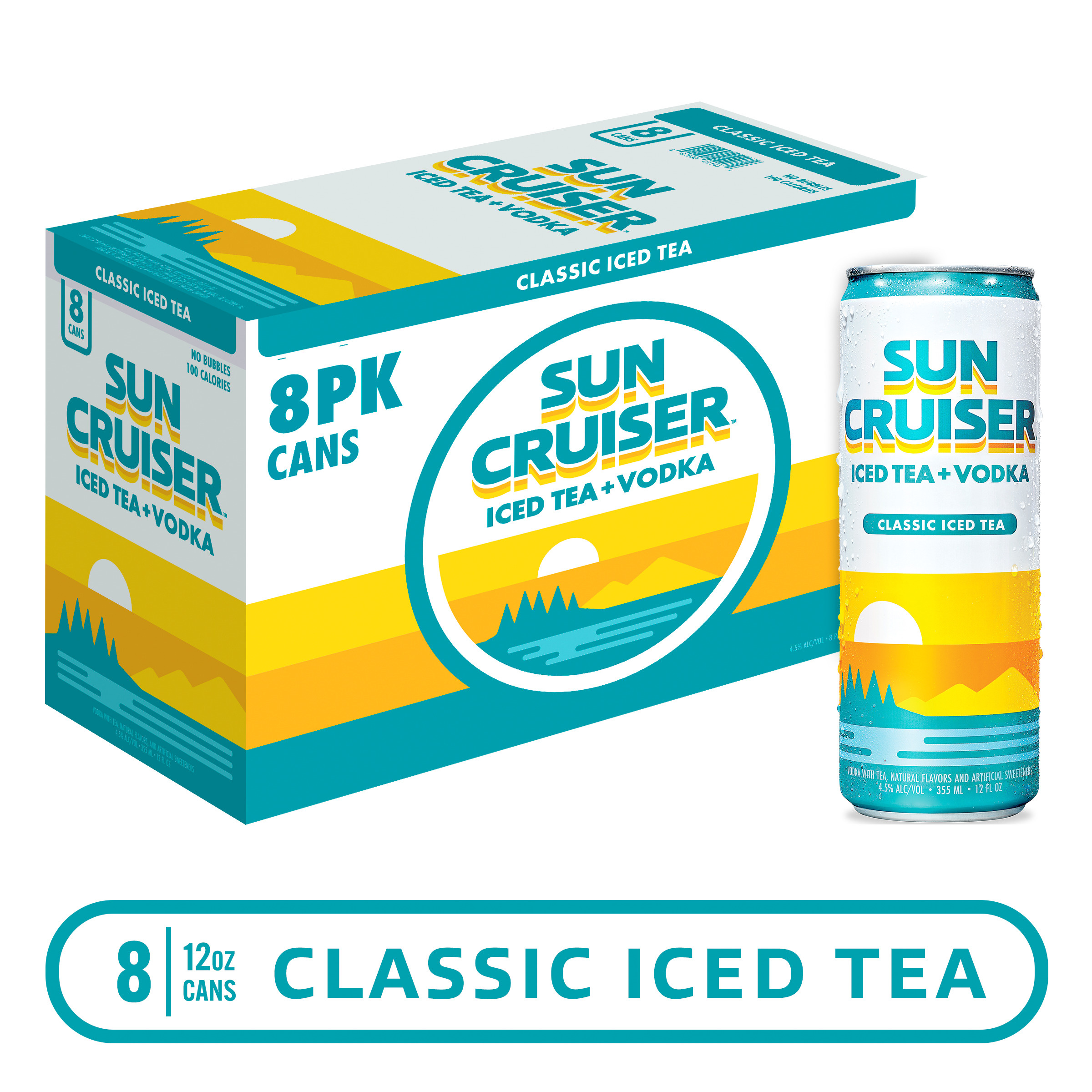 Sun Cruiser Iced Tea Vodka, Classic Iced Tea (12 fl. oz. Can, 8pk