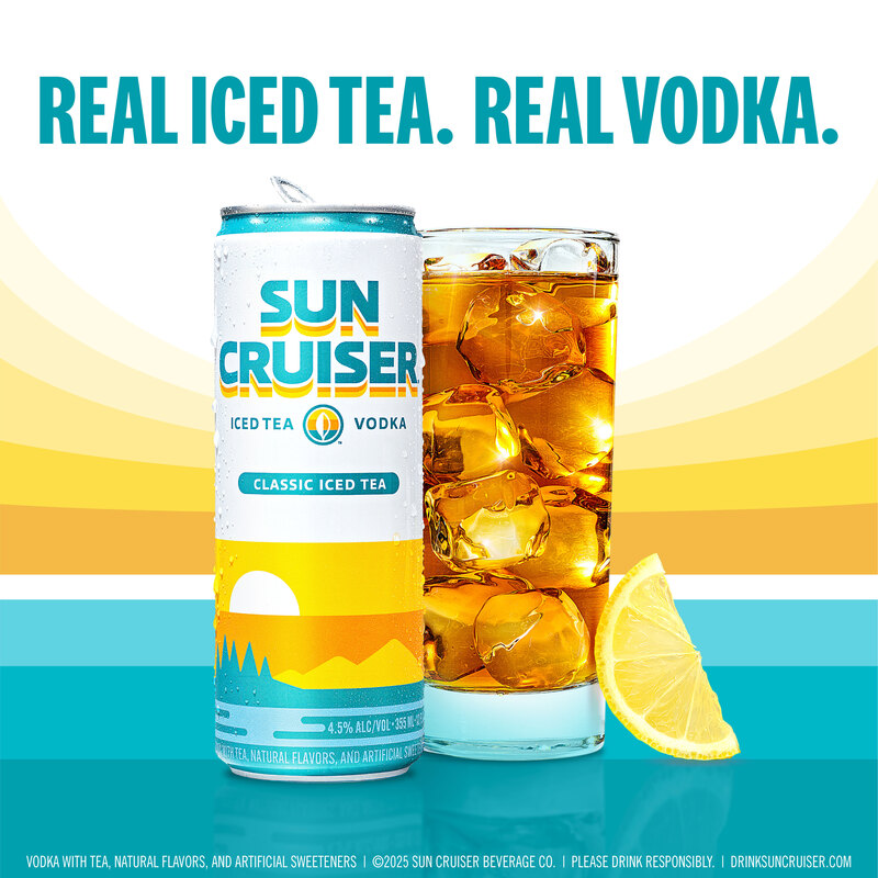 Sun Cruiser Iced Tea Vodka, Classic Iced Tea (12 fl. oz. Can, 8pk