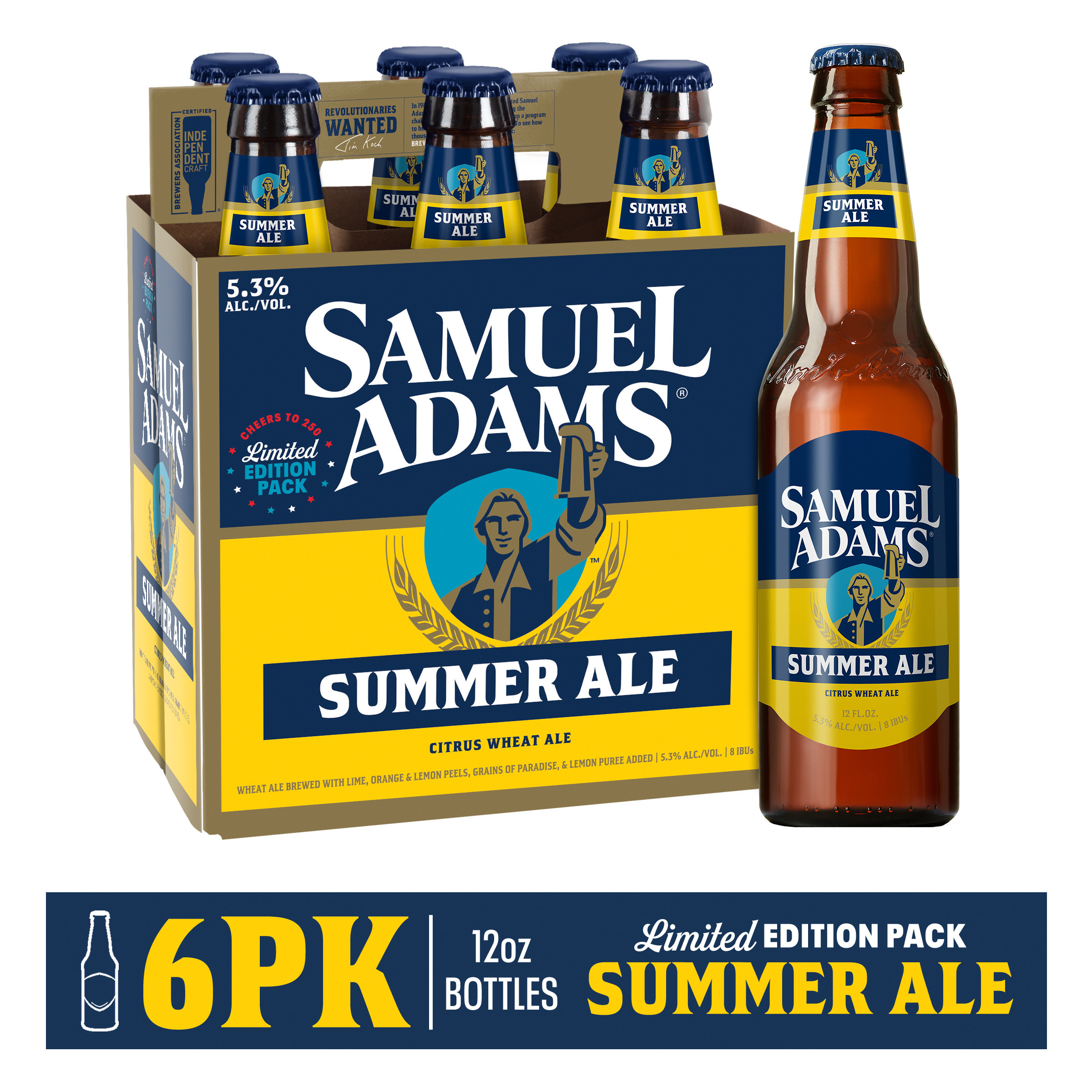 Samuel Adams Summer Ale Seasonal Beer (12 fl. oz. Bottle, 6pk