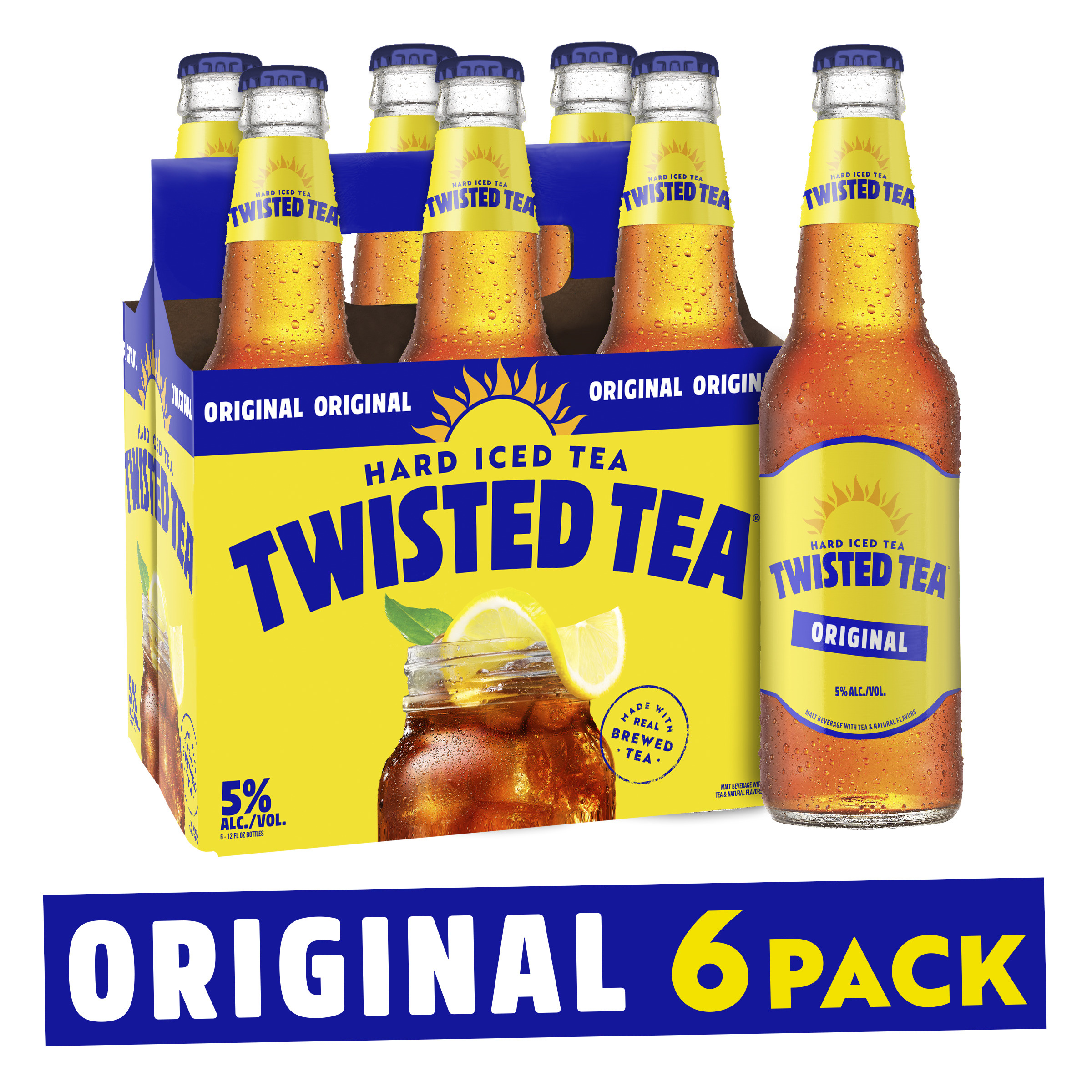 Twisted Tea Original, Hard Iced Tea (12 fl. oz. Bottle, 6pk