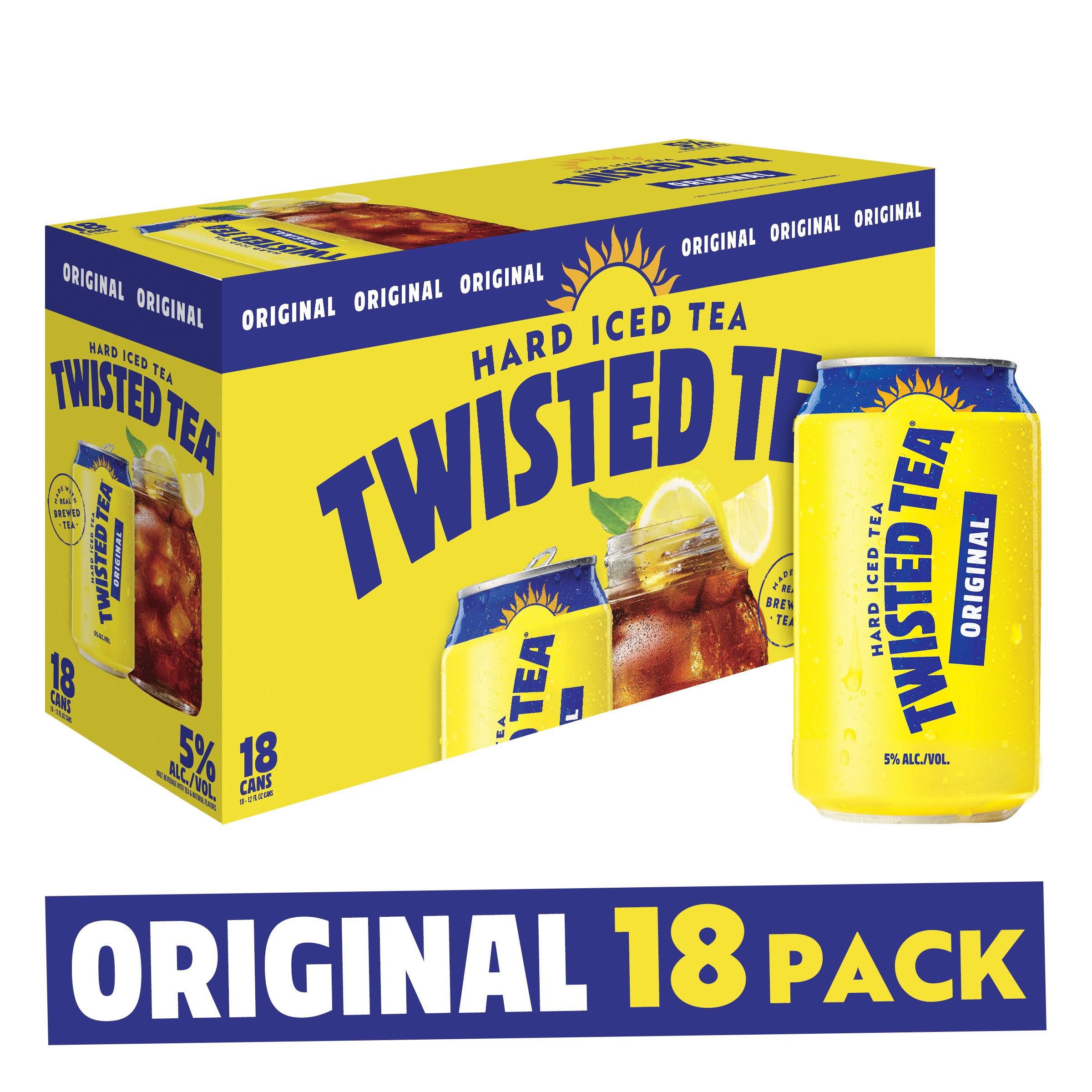Twisted Tea Original, Hard Iced Tea (12 fl. oz. Can, 18pk