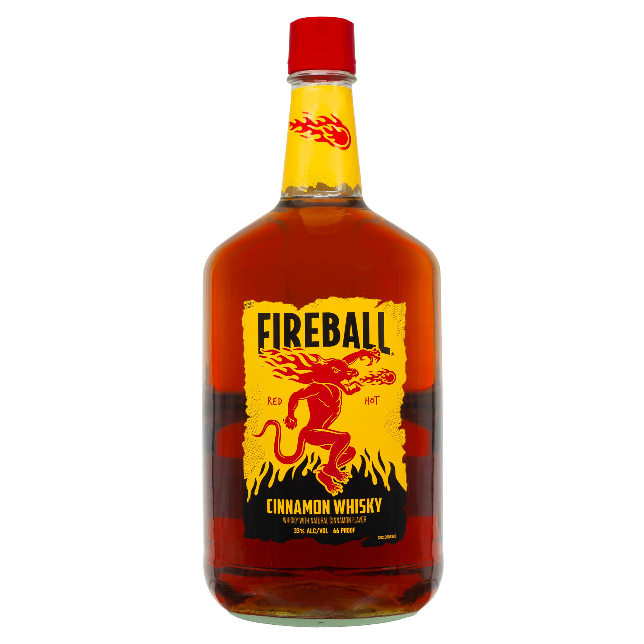 Fireball Hot Cinnamon Blended Whisky 1.75L – 66 Proof (ABV 33