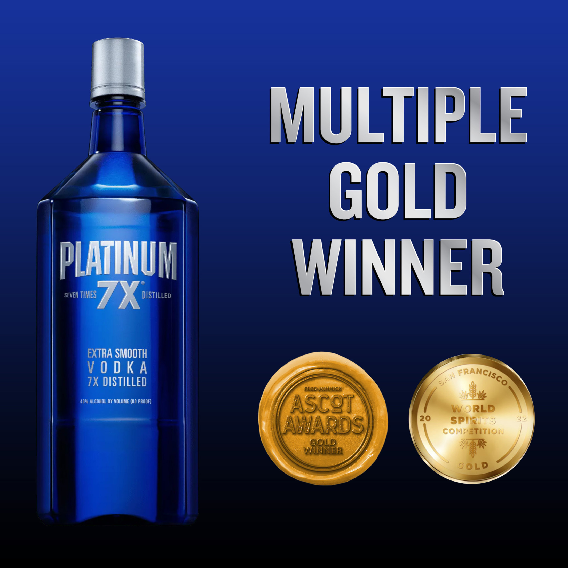 Platinum 7X Vodka, 750ml Bottle of Vodka, 80 Proof | Giant Eagle