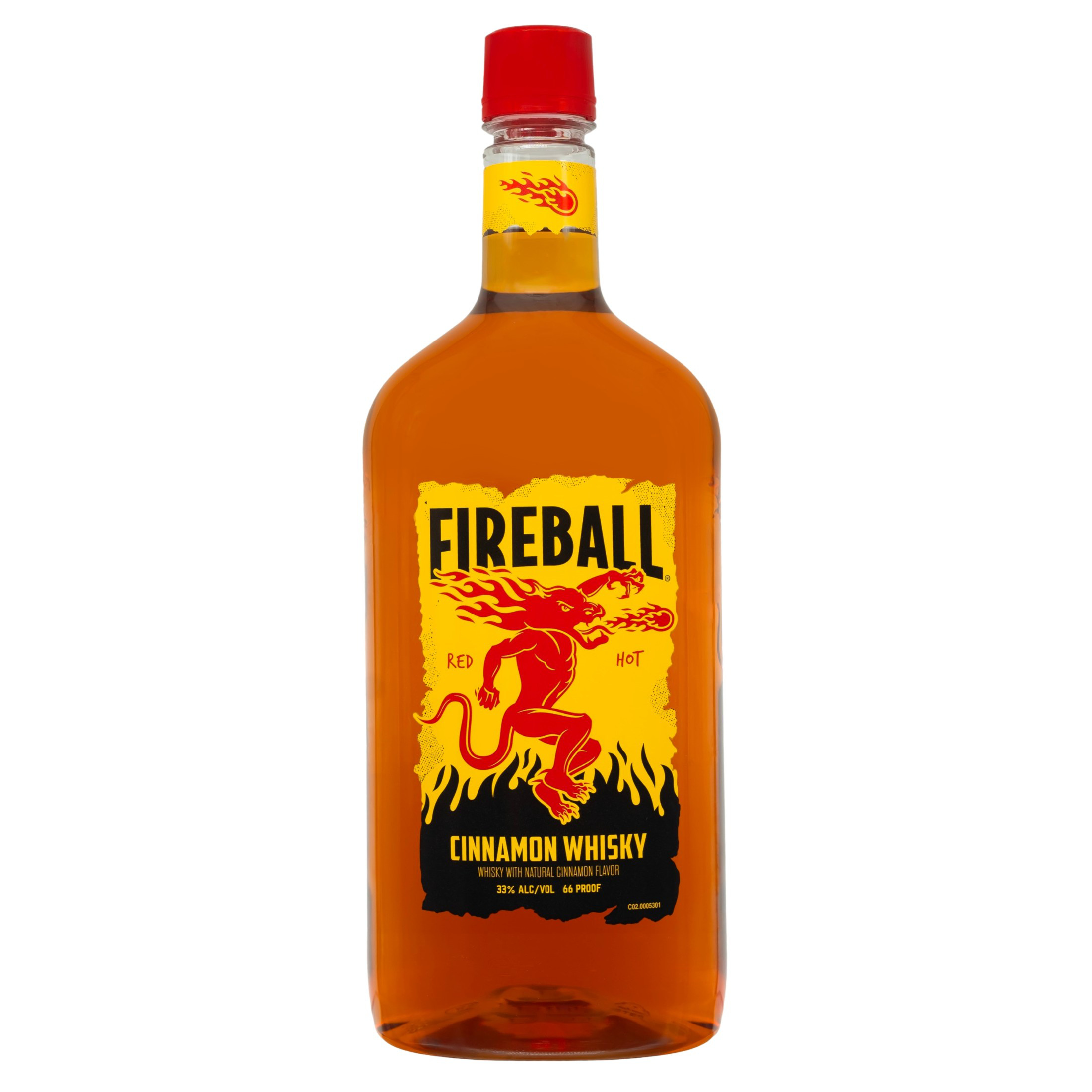 Fireball Cinnamon Whiskey, 1.75L Plastic Bottle, 66 Proof | Giant
