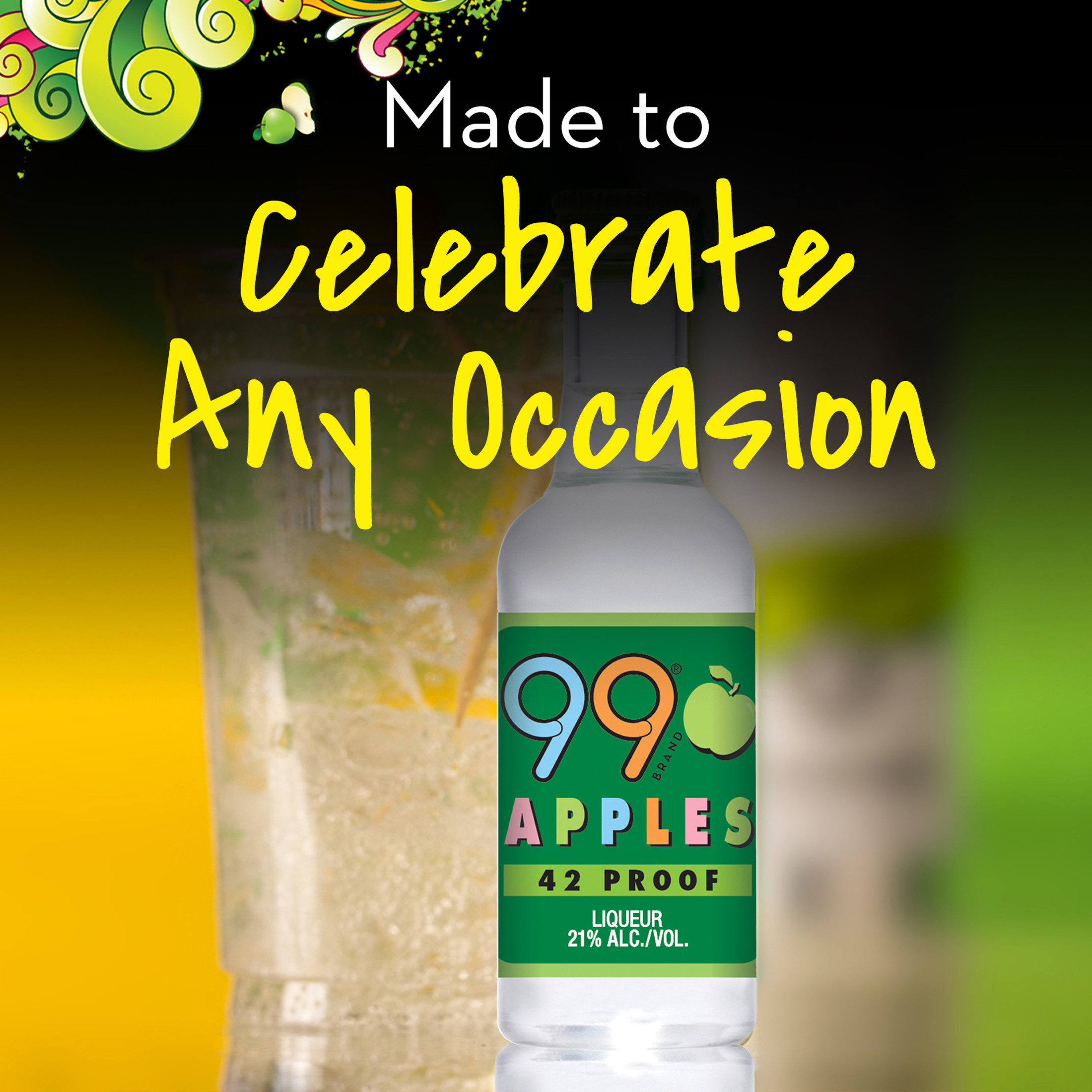 99 Brand Apple Liqueur, 50 mL Bottle, 42 Proof | Giant Eagle