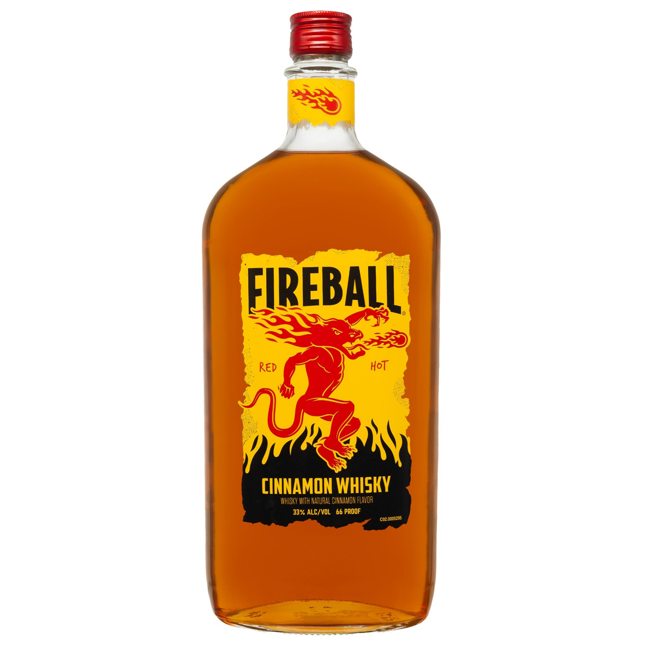 Fireball Cinnamon Whiskey, 1L Plastic Bottle, 66 Proof | Giant