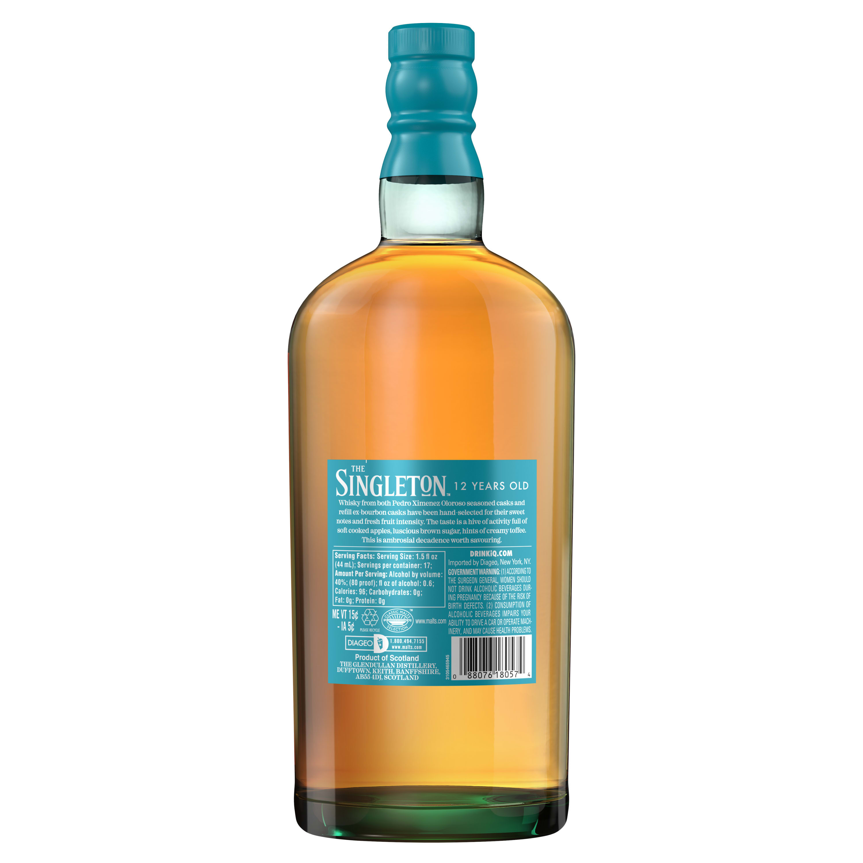 The Singleton 12 Year Old Single Malt Scotch Whisky, 750 mL