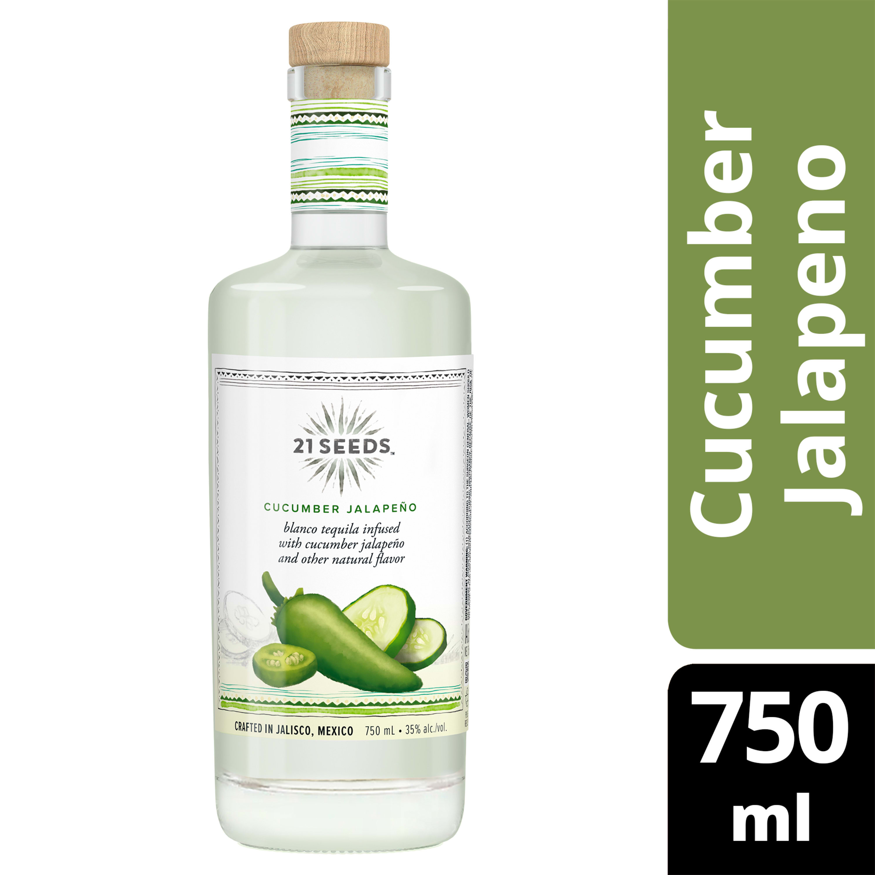 21Seeds Cucumber Jalapeno (Blanco Tequila Infused with Juice of