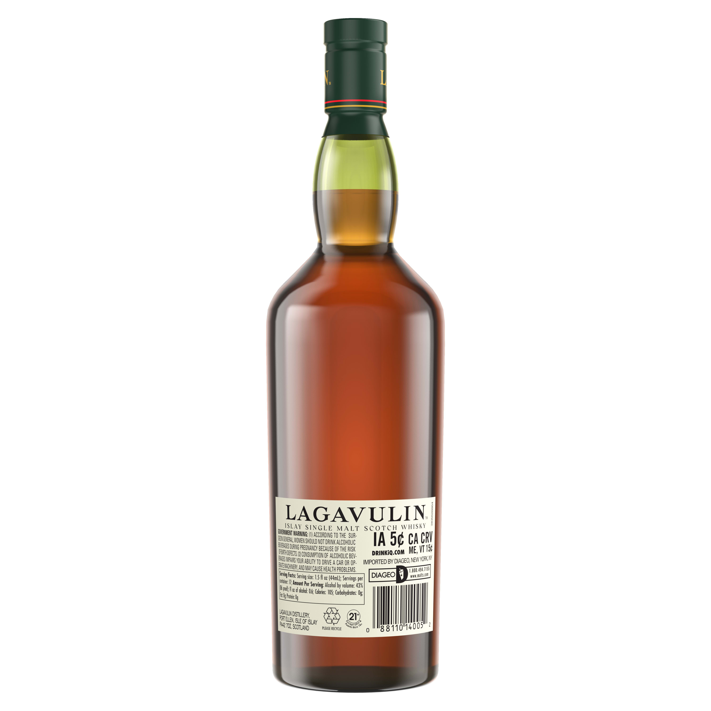Lagavulin 16 Year Old Islay Single Malt Scotch Whisky, 750 mL
