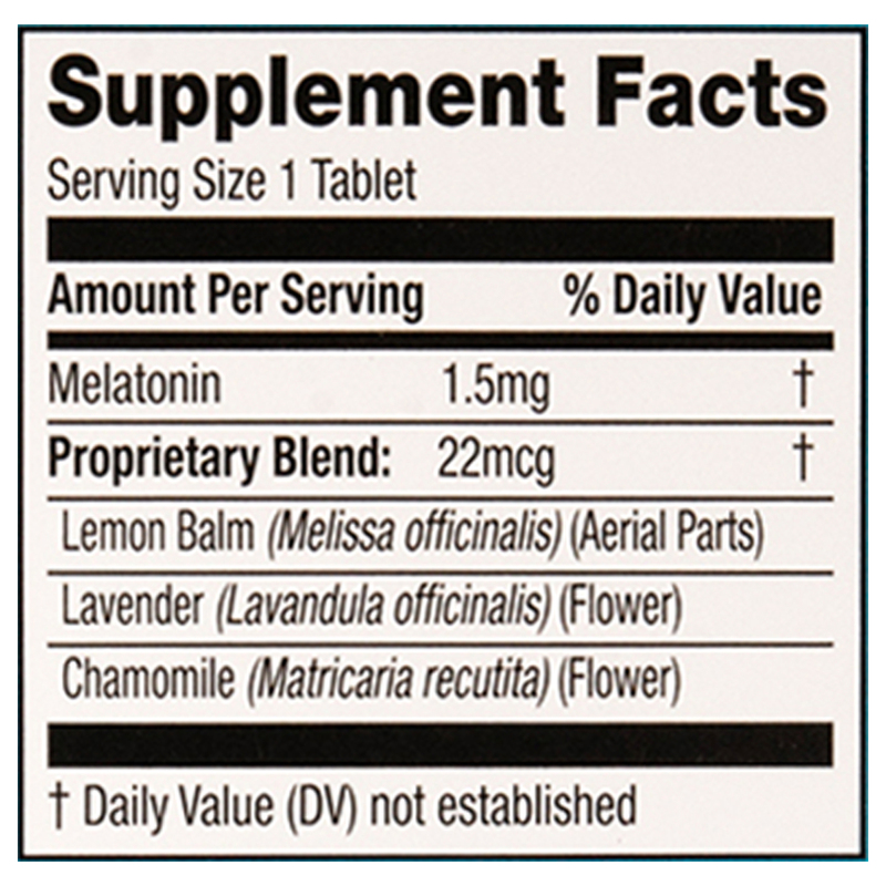 MidNite Tablets Low Dose Cherry Flavor 1.5 mg Sleep Cycle
