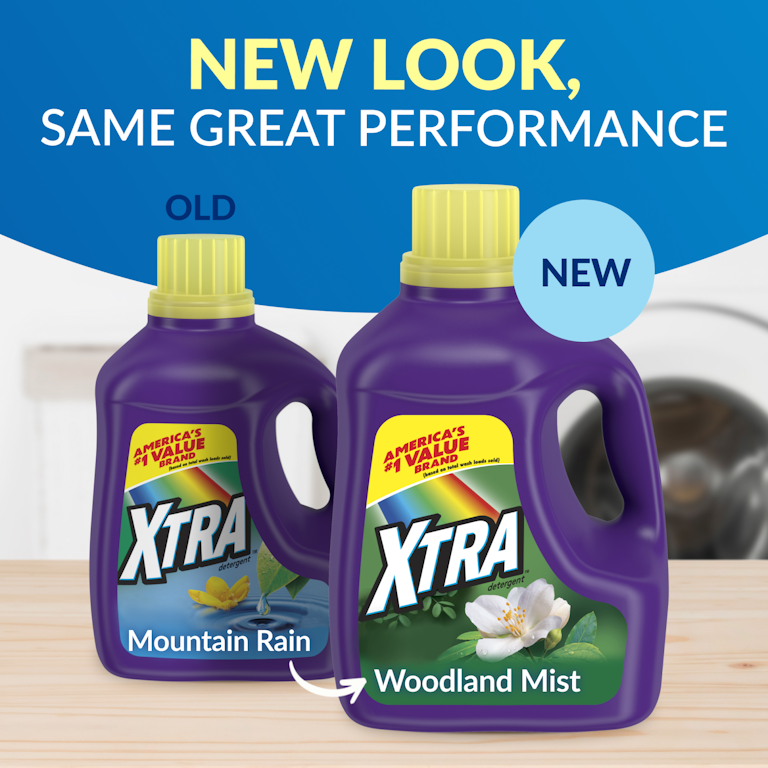 XTRA Woodland Mist Laundry Detergent Liquid, 48 Loads, (57.6 Fl oz XTRA Woodland Mist Laundry Detergent Liquid, 48 Loads, (57.6 Fl oz