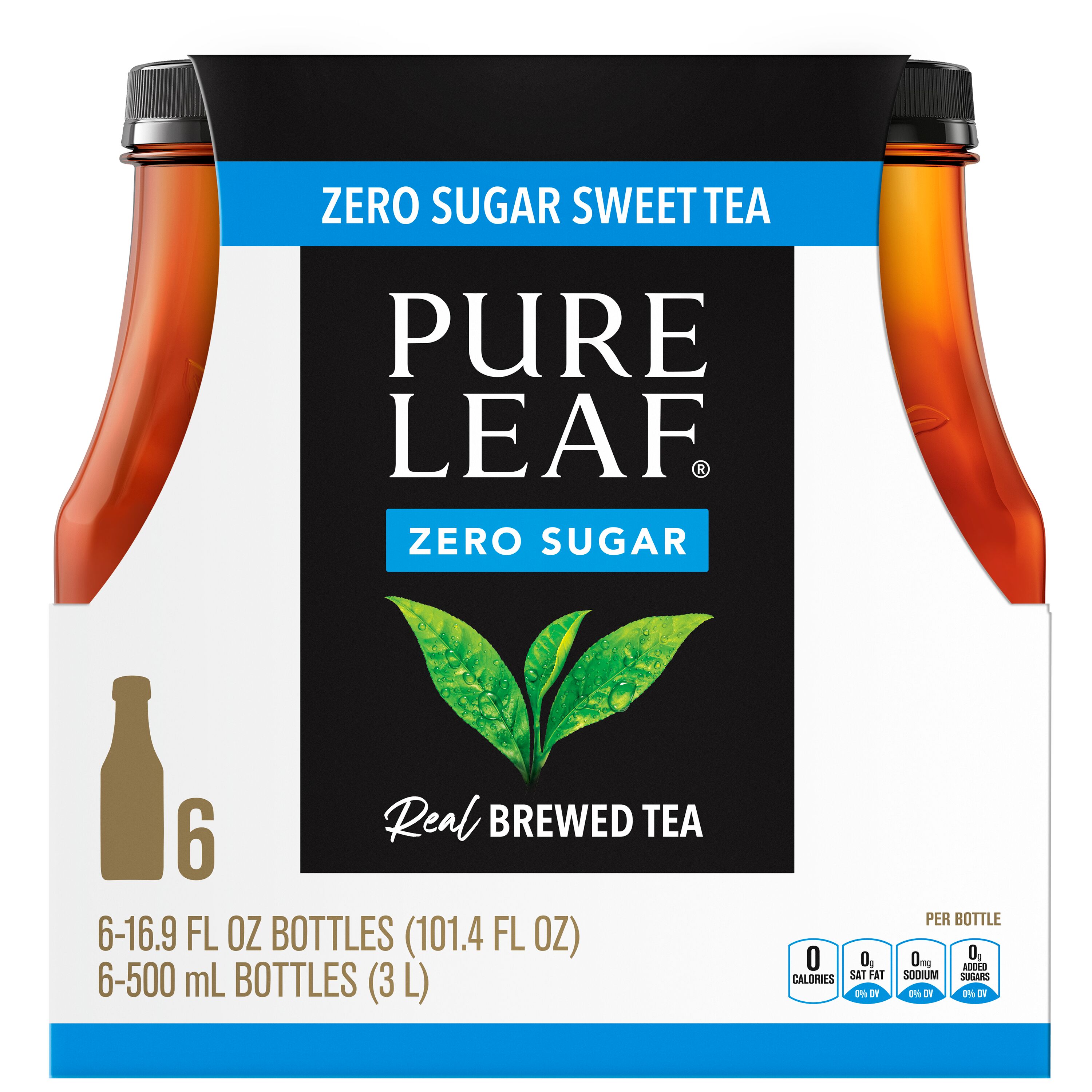 【BITTER CELLS】 Tender Argyle Tea / 追跡付 Pure Leaf Zero Sugar Real Brewed Tea Sweet Tea 16.9 Fl Oz, 6