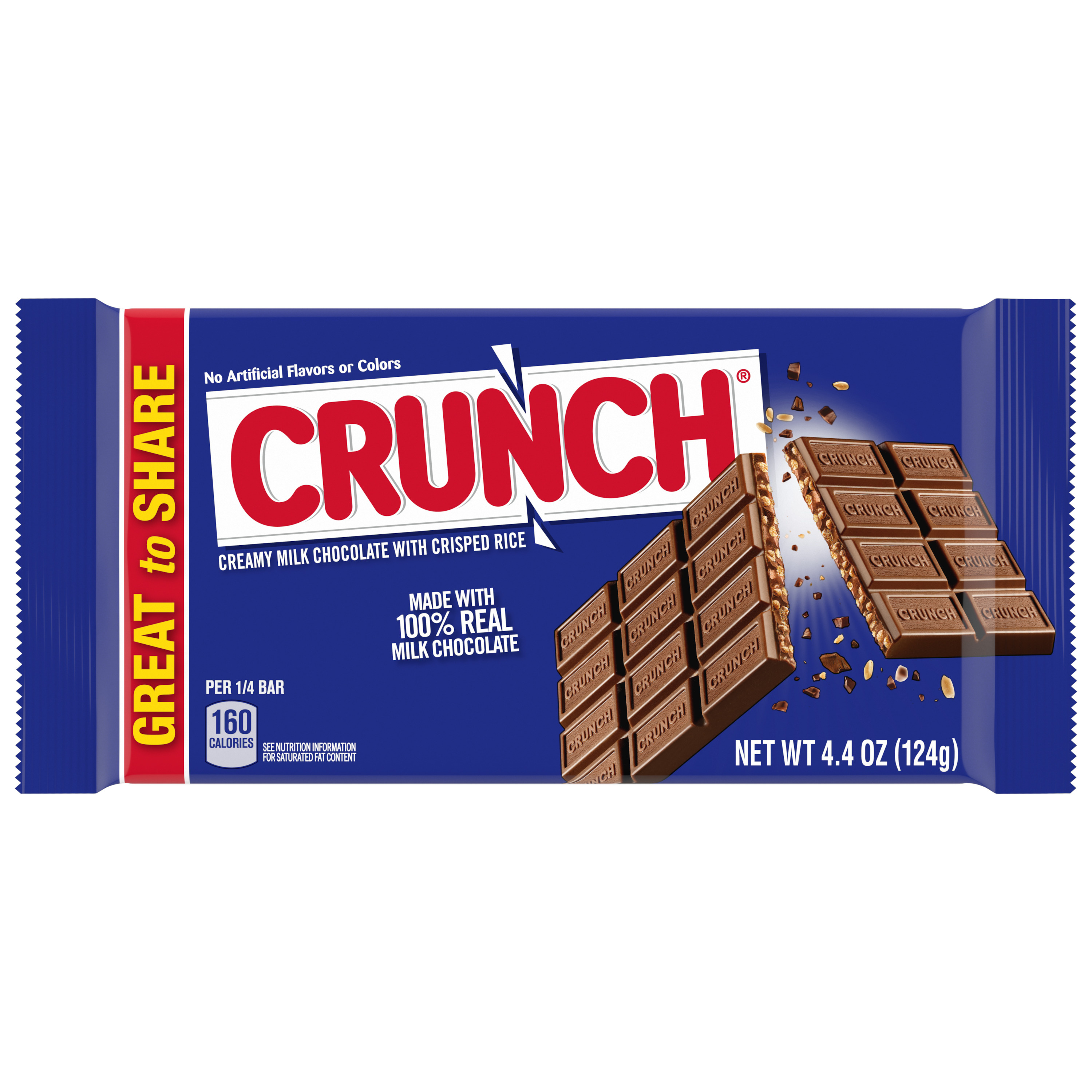 CRUNCH Giant Candy Bar, Creamy Milk Chocolate with Crisped Rice