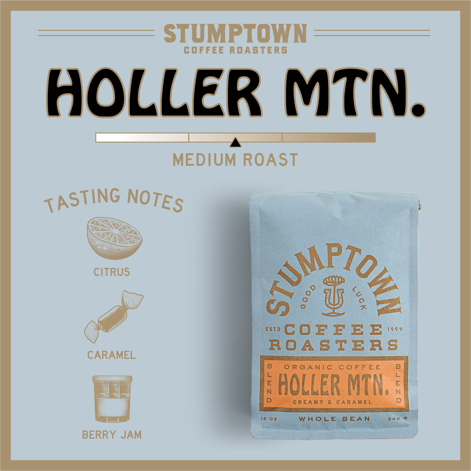 Stumptown Coffee, Holler Mountain Blend Organic Medium Roast Whole