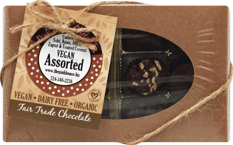 Pink House Chocolates Chocolate, Vegan, Fair Trade, Assorted