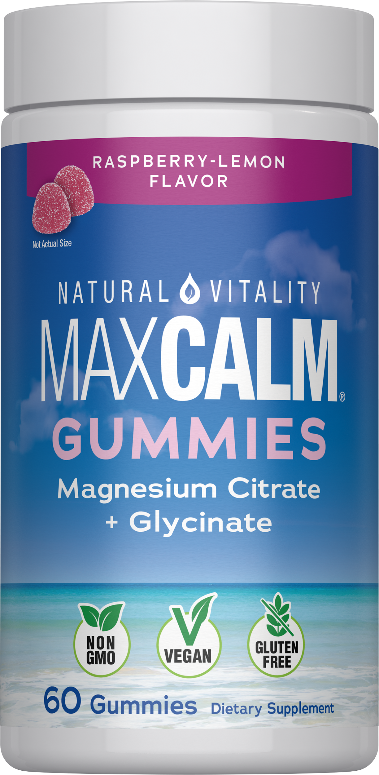 Natural Vitality Calm Raspberry-Lemon 60 Gummies | Giant Eagle