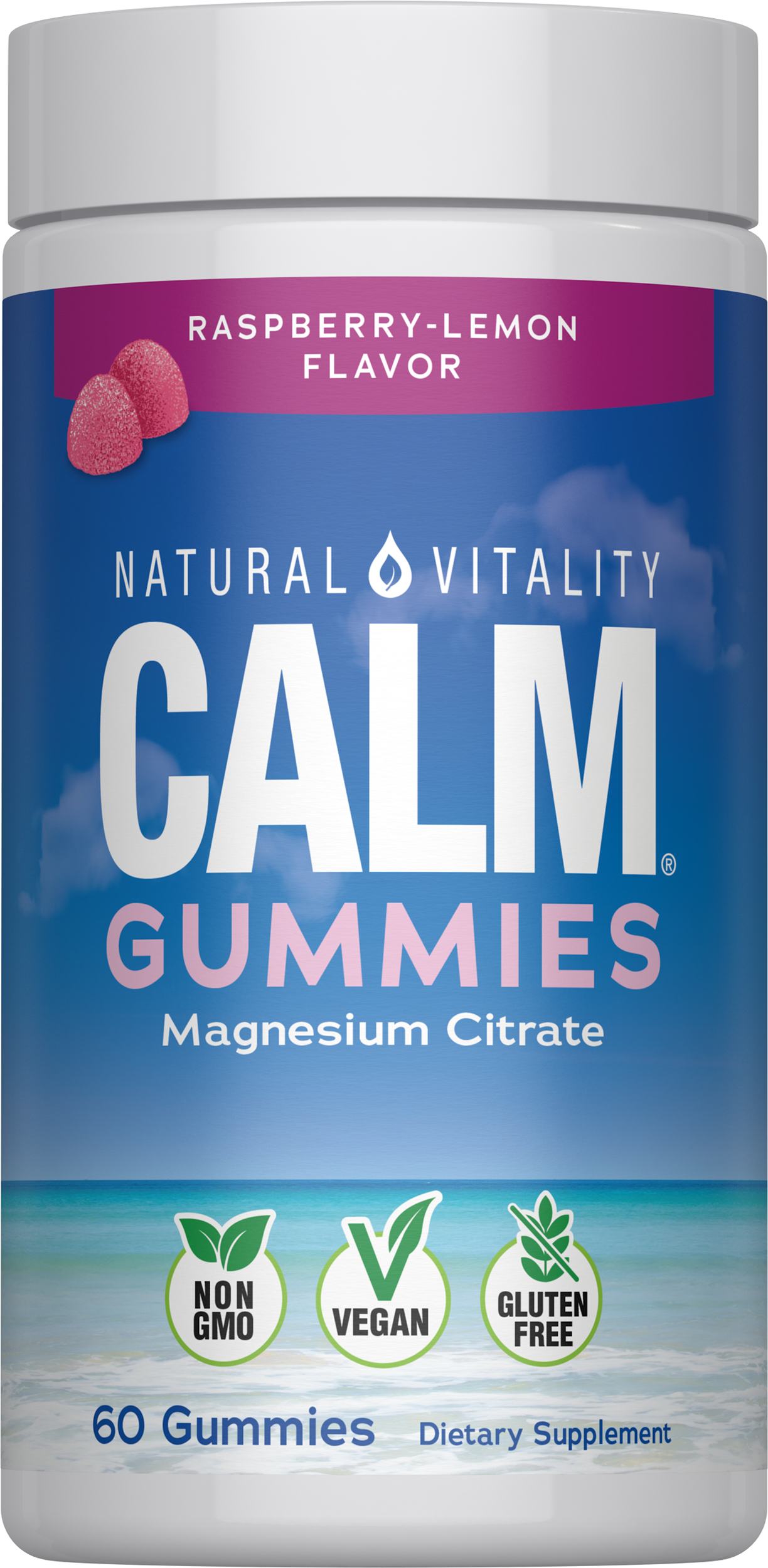 ミネラル10　happyサマ Natural Vitality Calm Raspberry-Lemon 60 Gummies | Giant Eagle