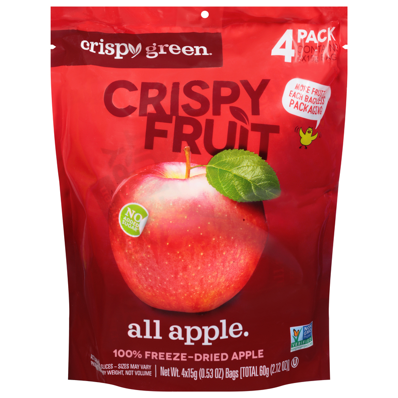 ダイエットフード JASMINE Apple Crispy Green Crispy Fruit, All Apple, 4 Pack | Giant Eagle