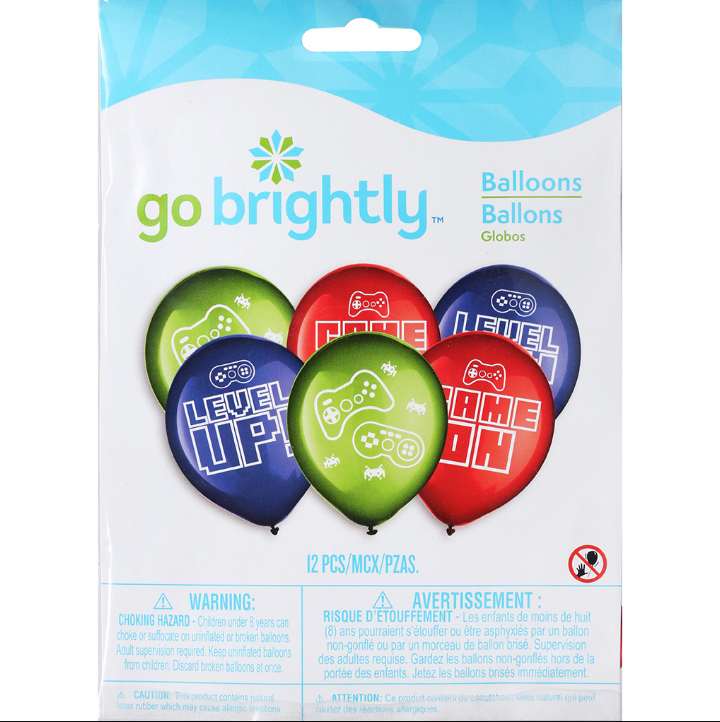 Latex Balloons 12ct, Game On | Giant Eagle | Because It Matters