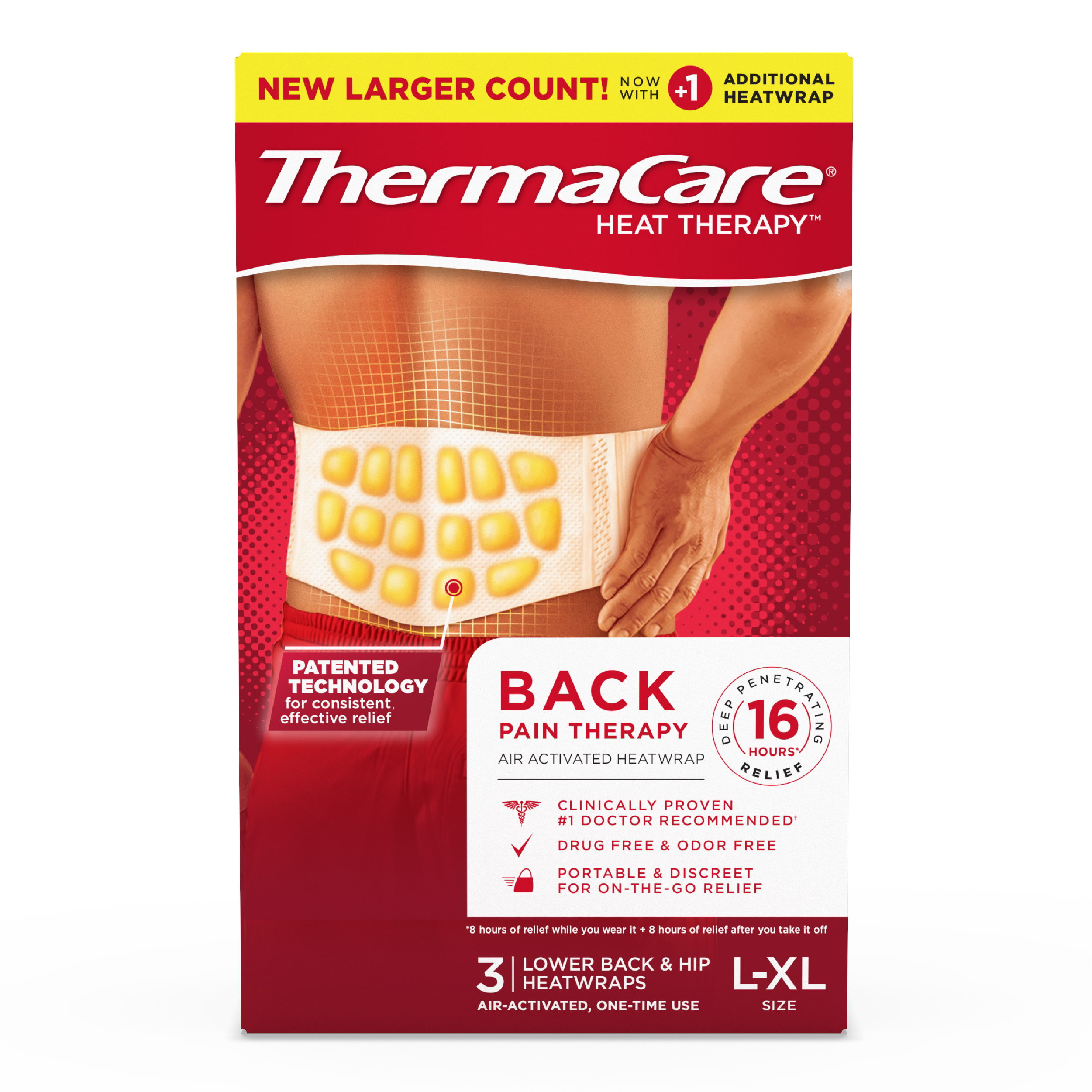 ThermaCare Lower Back/Hip Heatwrap - 3ct | Giant Eagle | Because