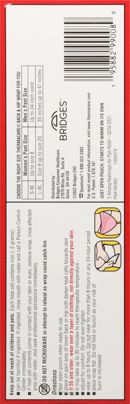 ThermaCare Lower Back/Hip Heatwrap - 3ct | Giant Eagle | Because