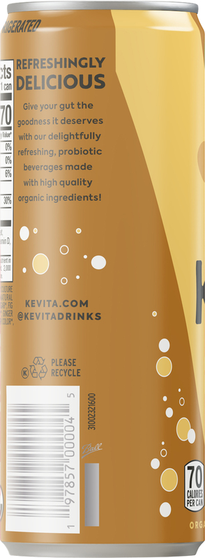 KeVita Probiotic Refresher Lemon Ginger Sparkling Drink | Giant
