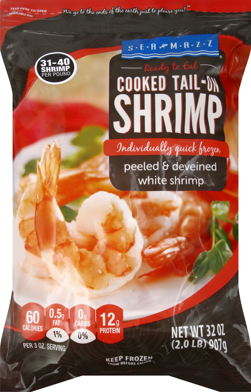 Freezing cooked shrimp for long-term storage