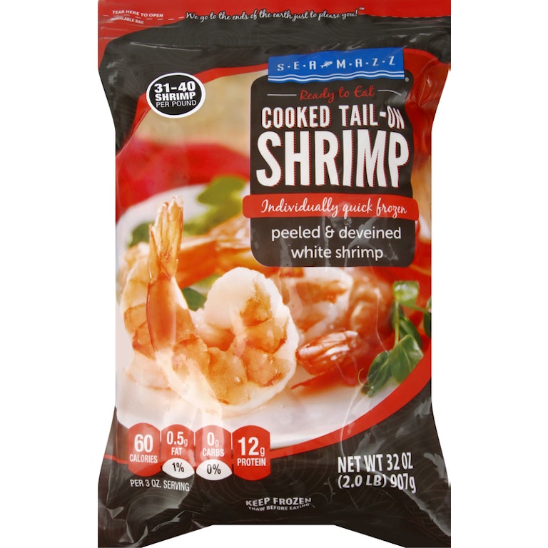 Freezing cooked shrimp for long-term storage