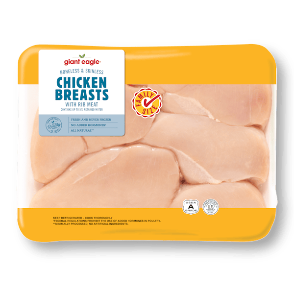 Giant Eagle Chicken Breast, Boneless Skinless Giant Eagle