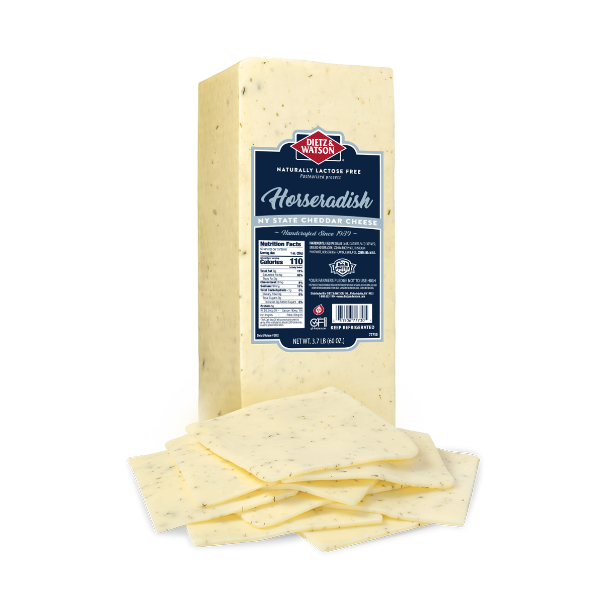 Dietz & Watson Cheese, Horseradish Cheddar, Loaf | Giant Eagle
