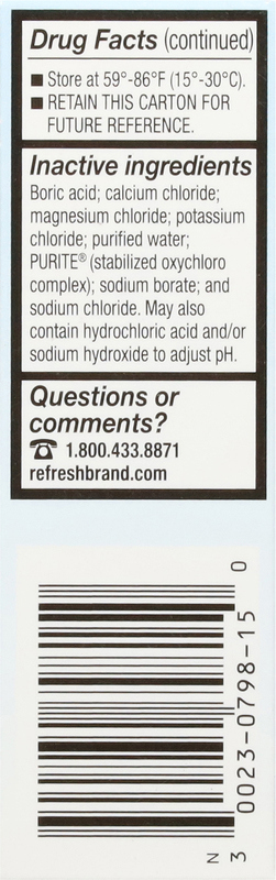 Refresh Tears Lubricant Eye Drops Artificial Tears, 0.5 fl oz (15 mL), 1  Count | Giant Eagle | Because It Matters | Grocery Store & Pharmacy