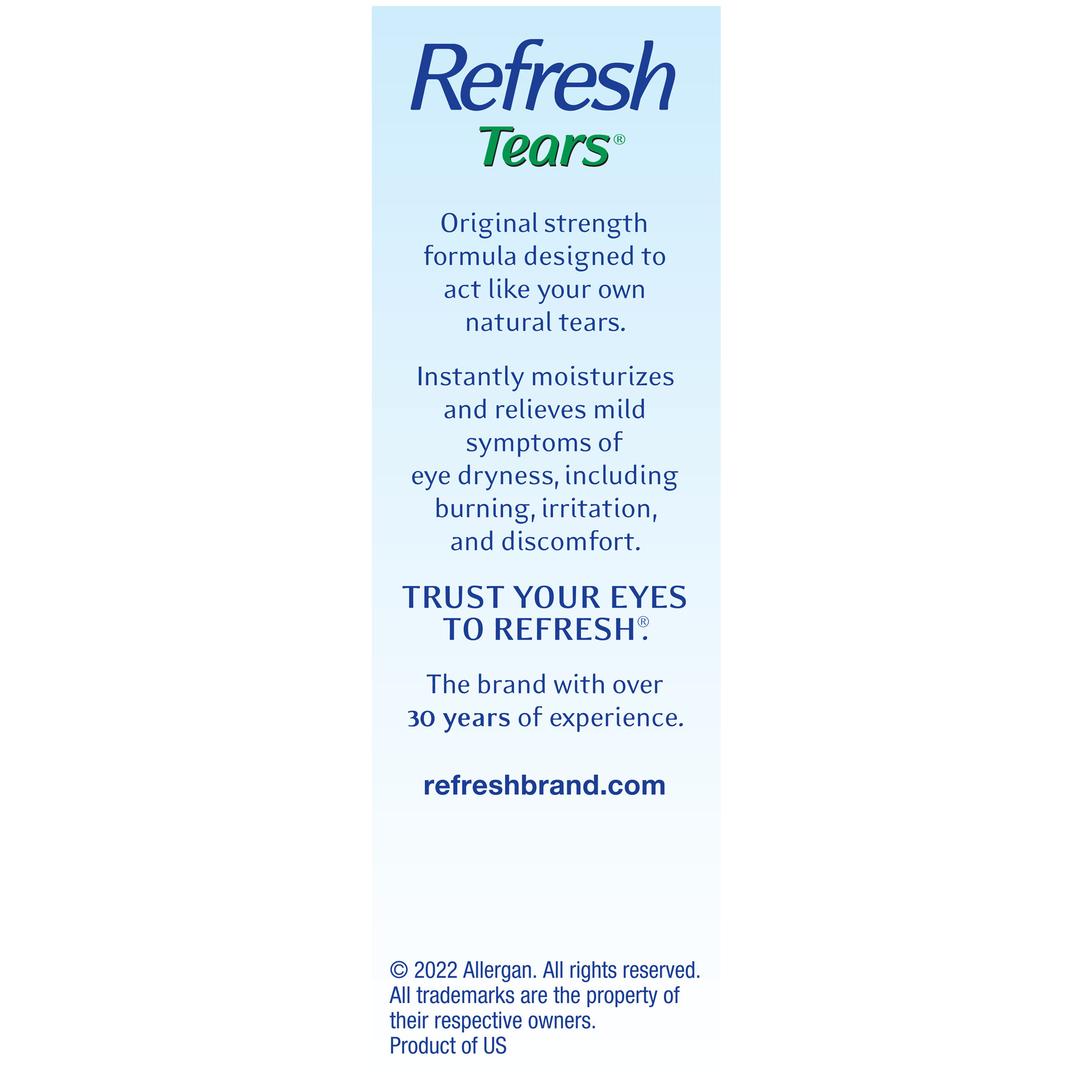 Refresh Tears Lubricant Eye Drops Artificial Tears, 2x0.5 fl oz (30 mL), 2  Count | Giant Eagle | Because It Matters | Grocery Store & Pharmacy