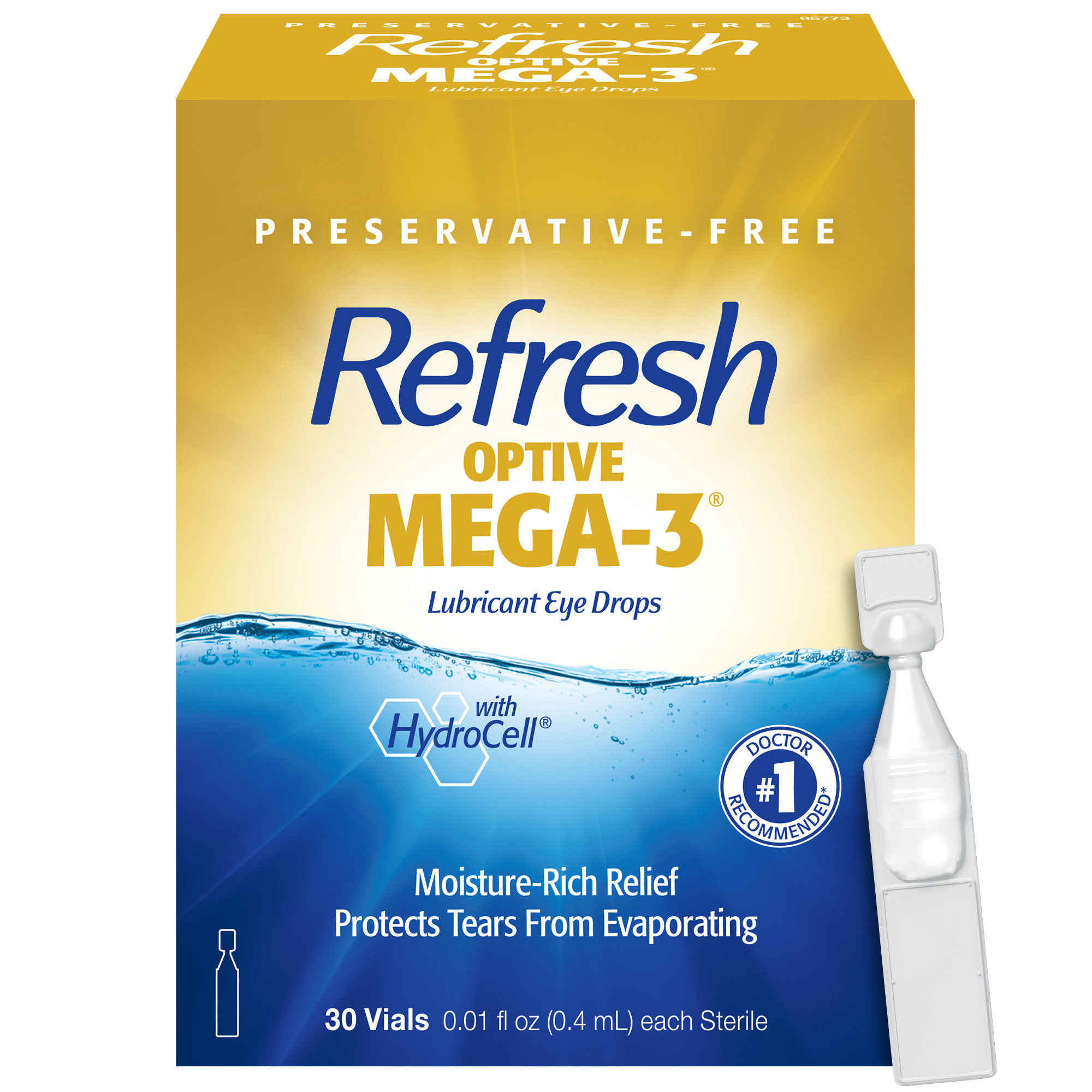Refresh Optive Mega-3 Lubricant Eye Drops Preservative-Free