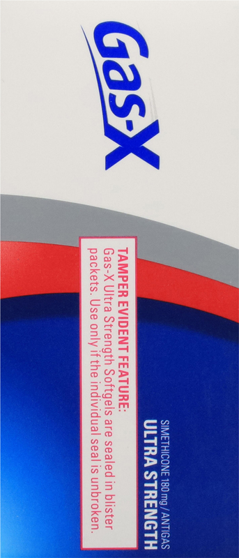 Gas-X Ultra Strength Gas Relief Softgels with Simethicone 180 mg