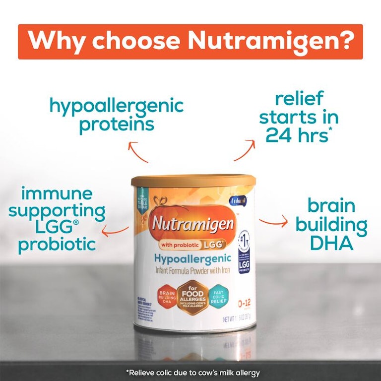 Enfamil Nutramigen Hypoallergenic Baby Formula with Iron, Lactose