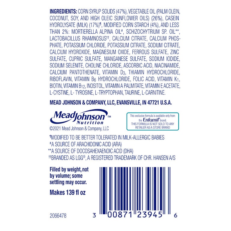 Enfamil Nutramigen Infant Formula, Hypoallergenic and Lactose Free